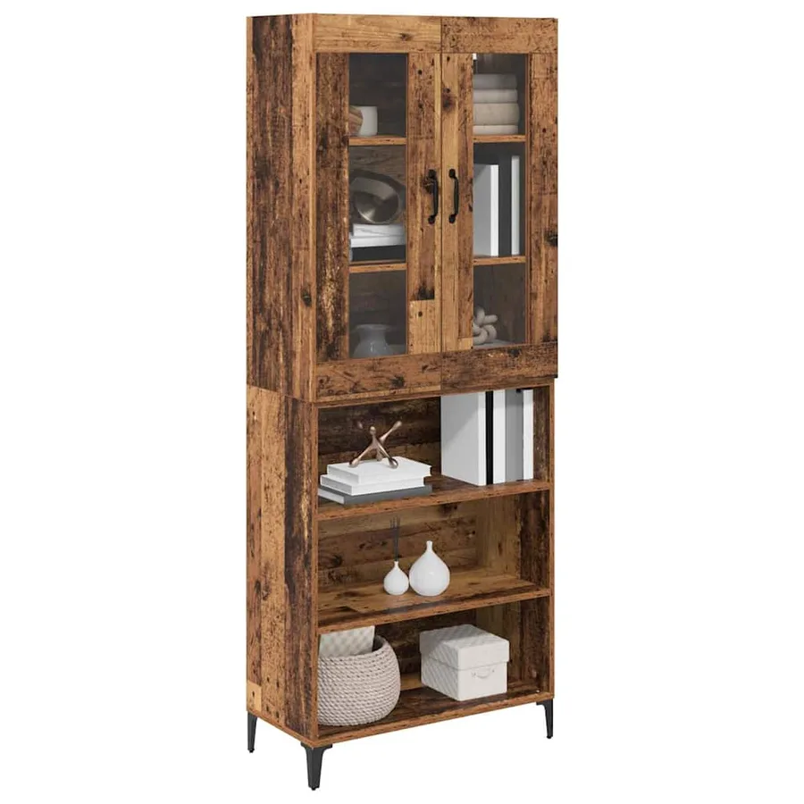Haut Armoire Bois Ancien 69,5 x 34 x 180 cm Bois d'ingénierie - 3