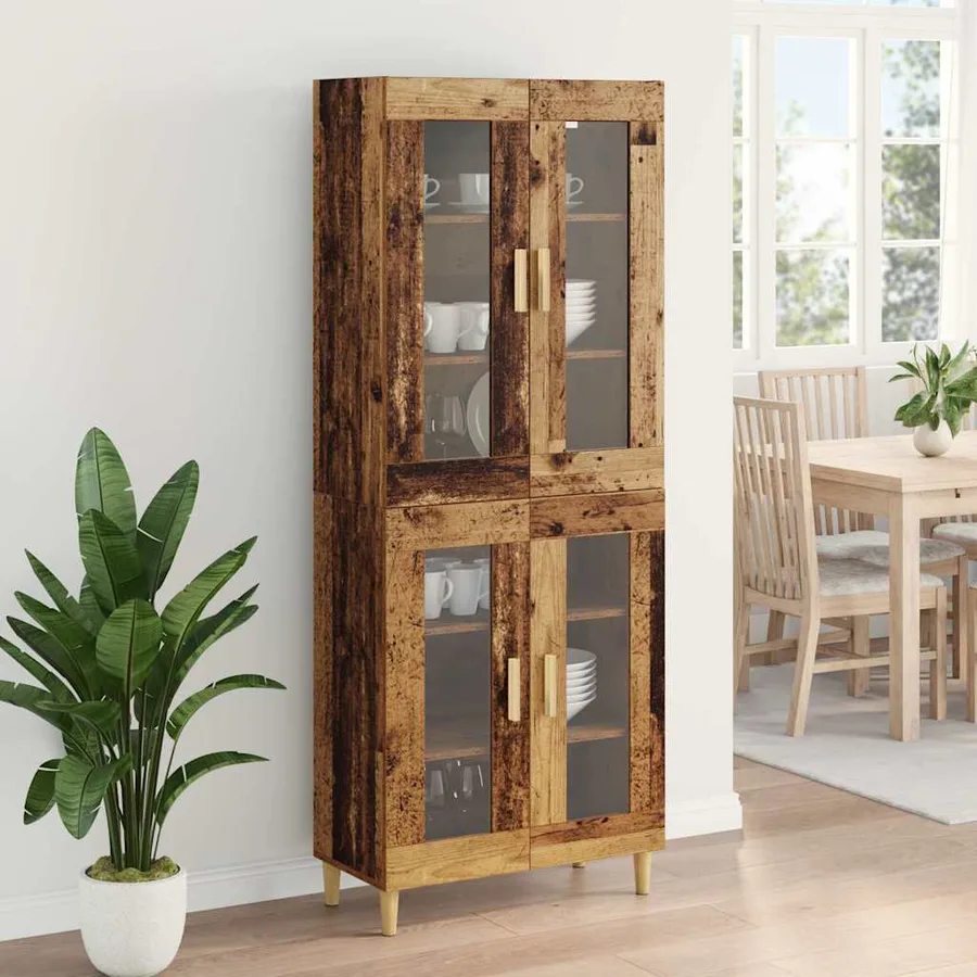 Haut Armoire Bois Ancien 69,5 x 34 x 180 cm Bois d'ingénierie - 4
