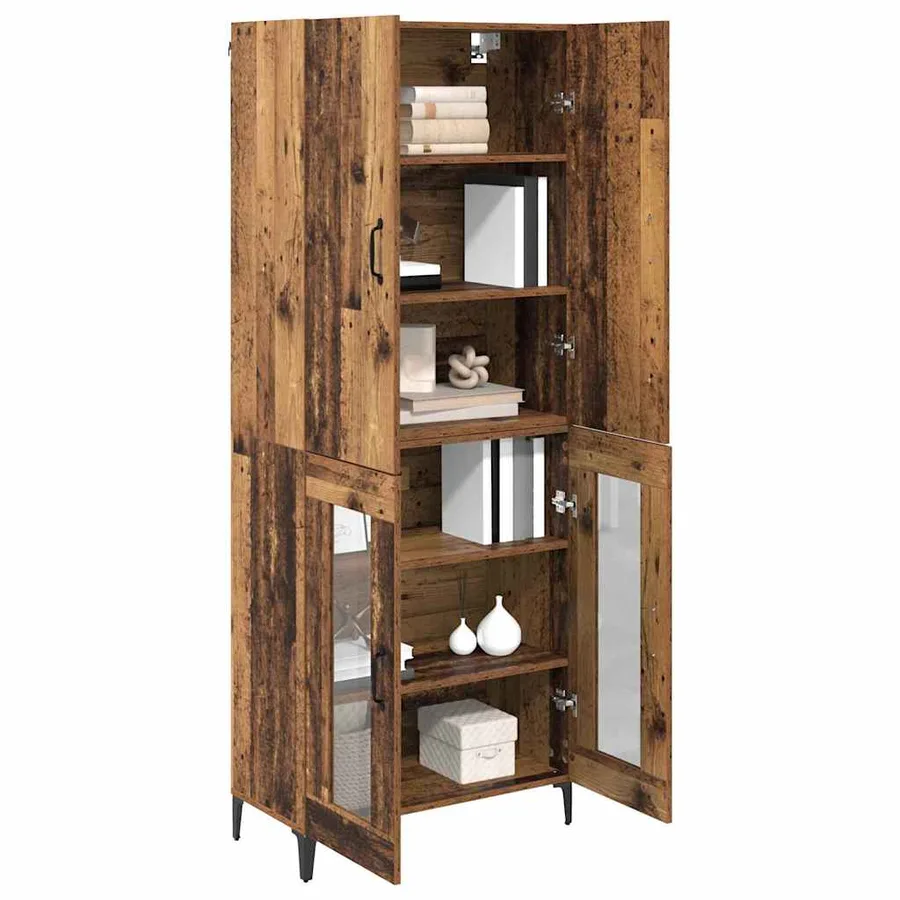 Haut Armoire Bois Ancien 69,5 x 34 x 180 cm Bois d'ingénierie - 3