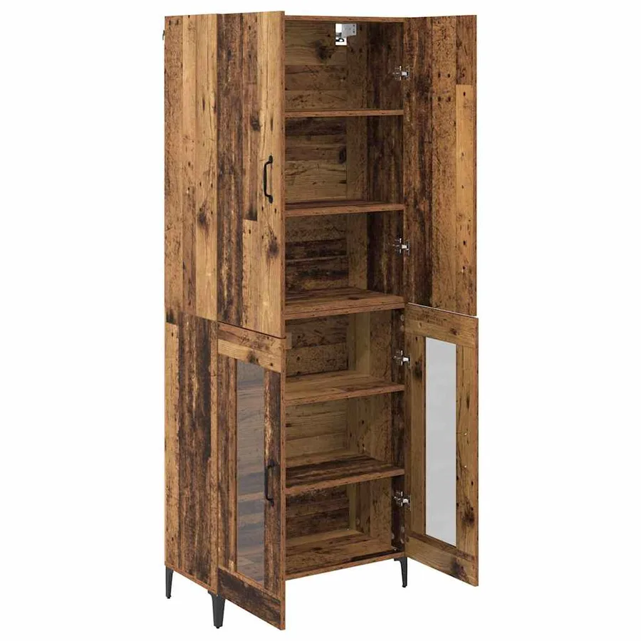 Haut Armoire Bois Ancien 69,5 x 34 x 180 cm Bois d'ingénierie - 5