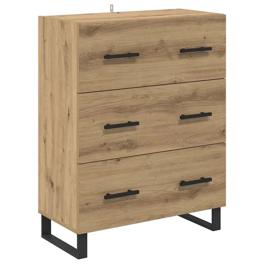 Haut Armoire 2 pcs Chêne artisanal 69,5 x 34 x 180 cm - 6