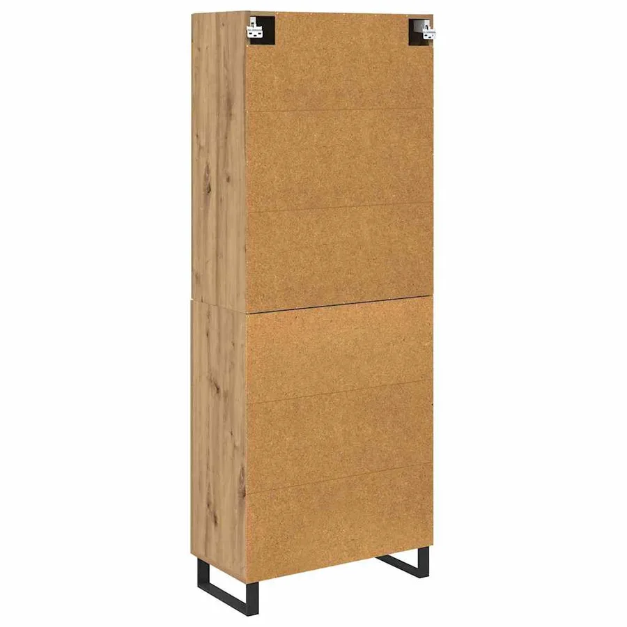 Haut Armoire 2 pcs Chêne artisanal 69,5 x 34 x 180 cm - 8