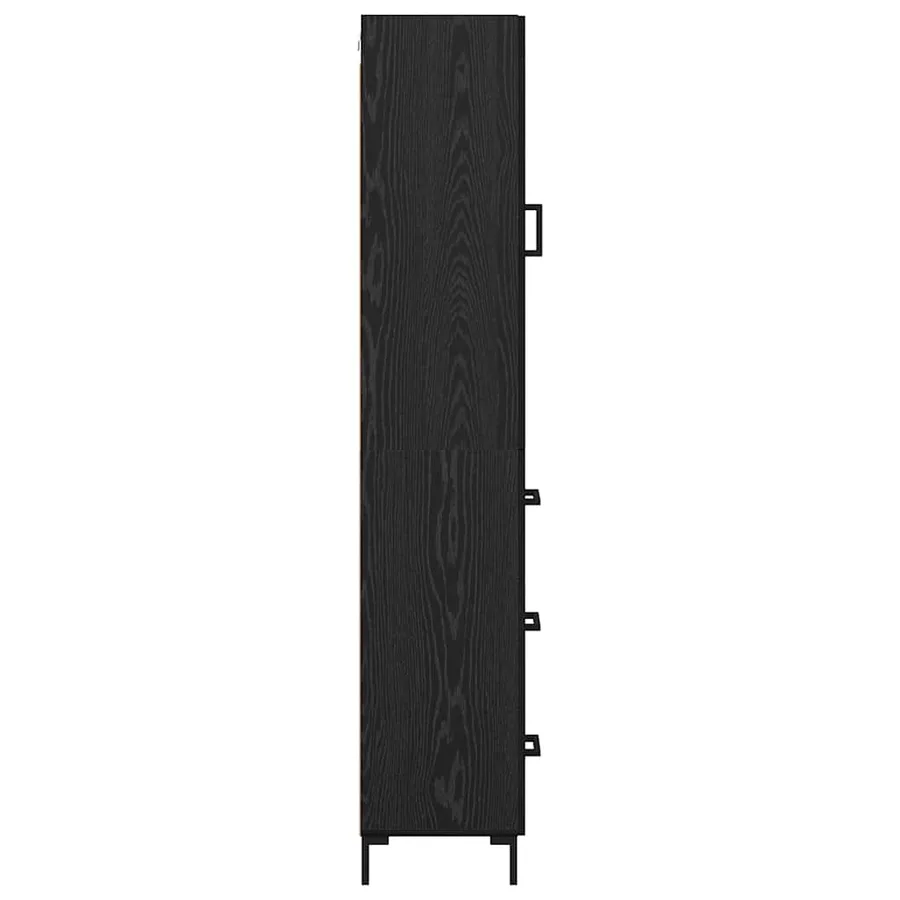 Haut Armoire Chêne noir 34,5 x 34 x 180 cm Bois d'ingénierie - 9