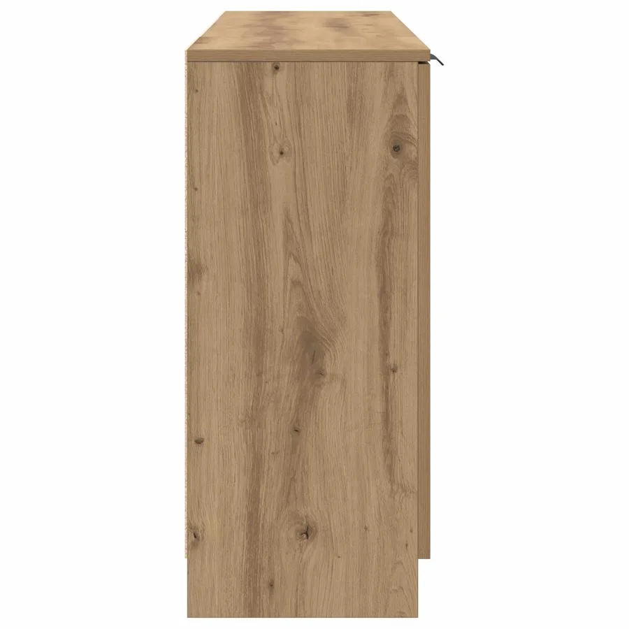 Buffet 3 pcs Chêne artisanal 120 x 30 x 70 cm Bois d'ingénierie - 9