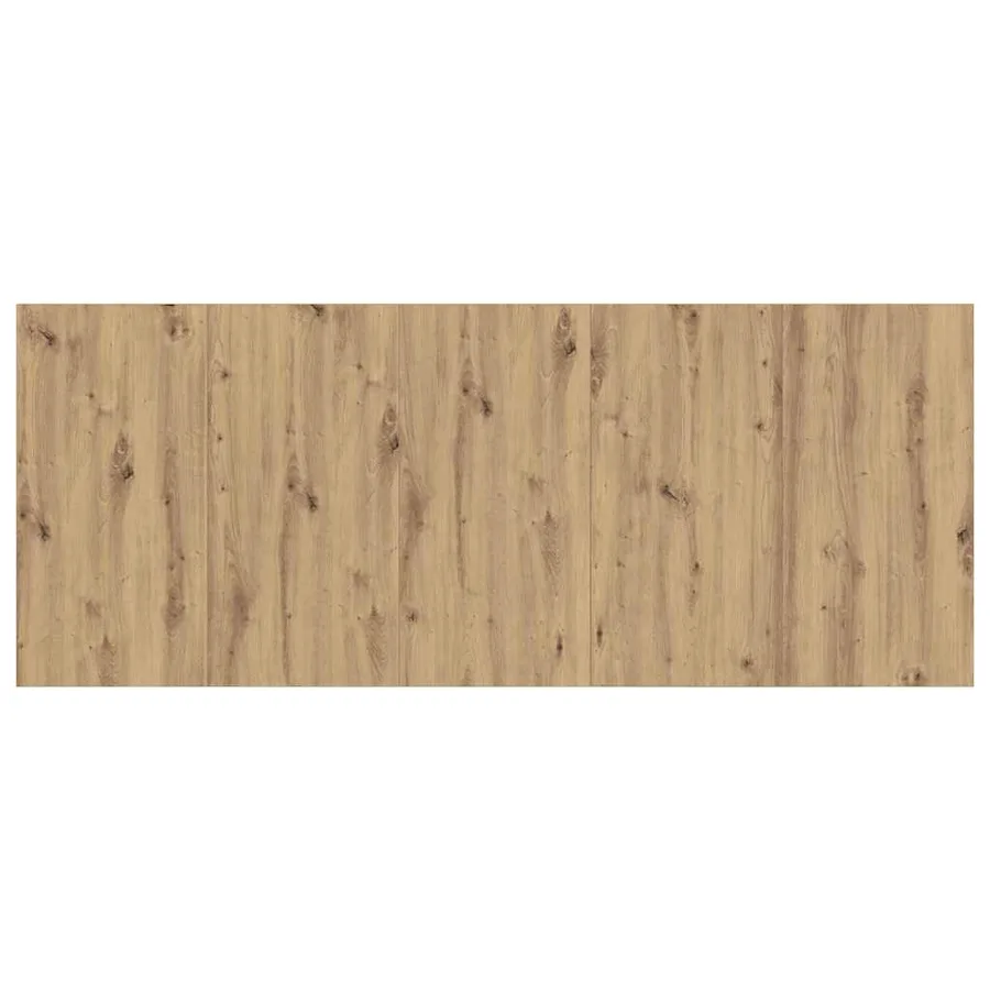 Tête de lit avec armoire 3 pcs Chêne artisanal - 5