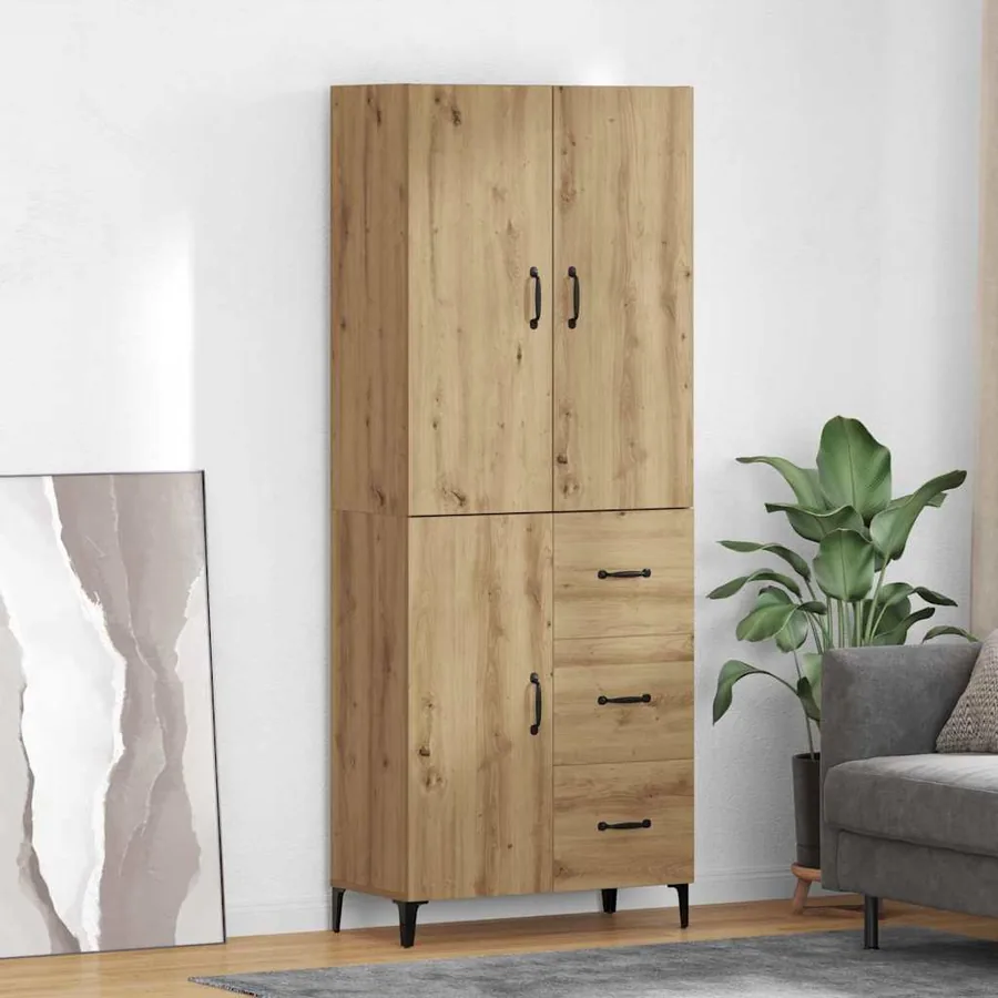 Haut Armoire Chêne artisanal 69,5 x 34 x 180 cm