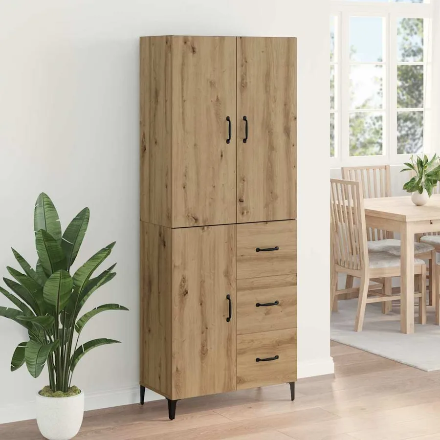 Haut Armoire Chêne artisanal 69,5 x 34 x 180 cm - 4