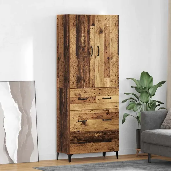 Haut Armoire Bois Ancien 69,5 x 34 x 180 cm Bois d'ingénierie