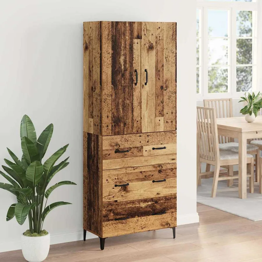 Haut Armoire Bois Ancien 69,5 x 34 x 180 cm Bois d'ingénierie - 4