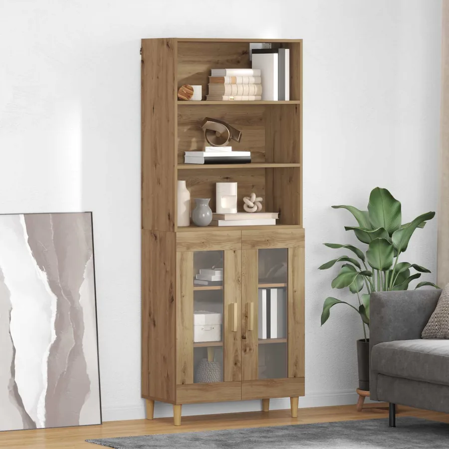 Haut Armoire Chêne artisanal 69,5 x 32,5 x 180 cm