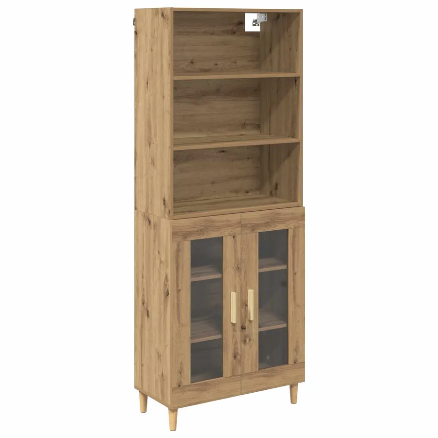 Haut Armoire Chêne artisanal 69,5 x 32,5 x 180 cm - 2