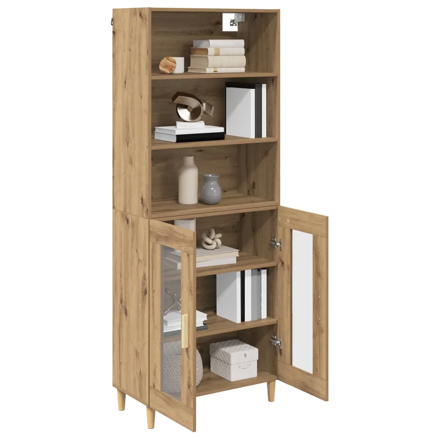 Haut Armoire Chêne artisanal 69,5 x 32,5 x 180 cm - 3