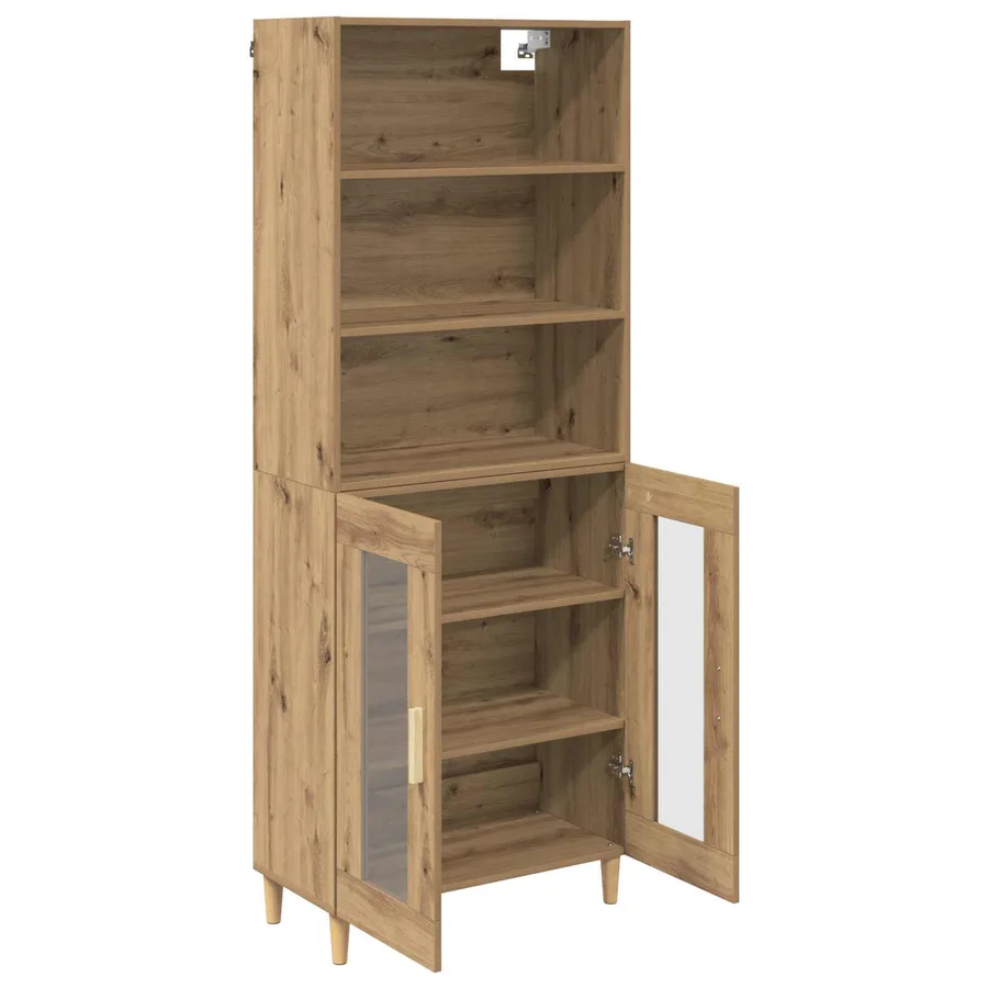 Haut Armoire Chêne artisanal 69,5 x 32,5 x 180 cm - 5