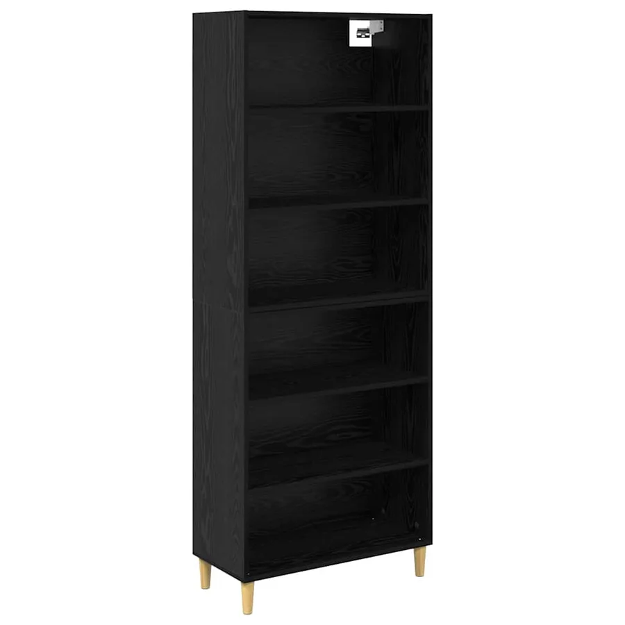 Haut Armoire Chêne noir 69,5 x 32,5 x 180 cm Bois d'ingénierie - 2