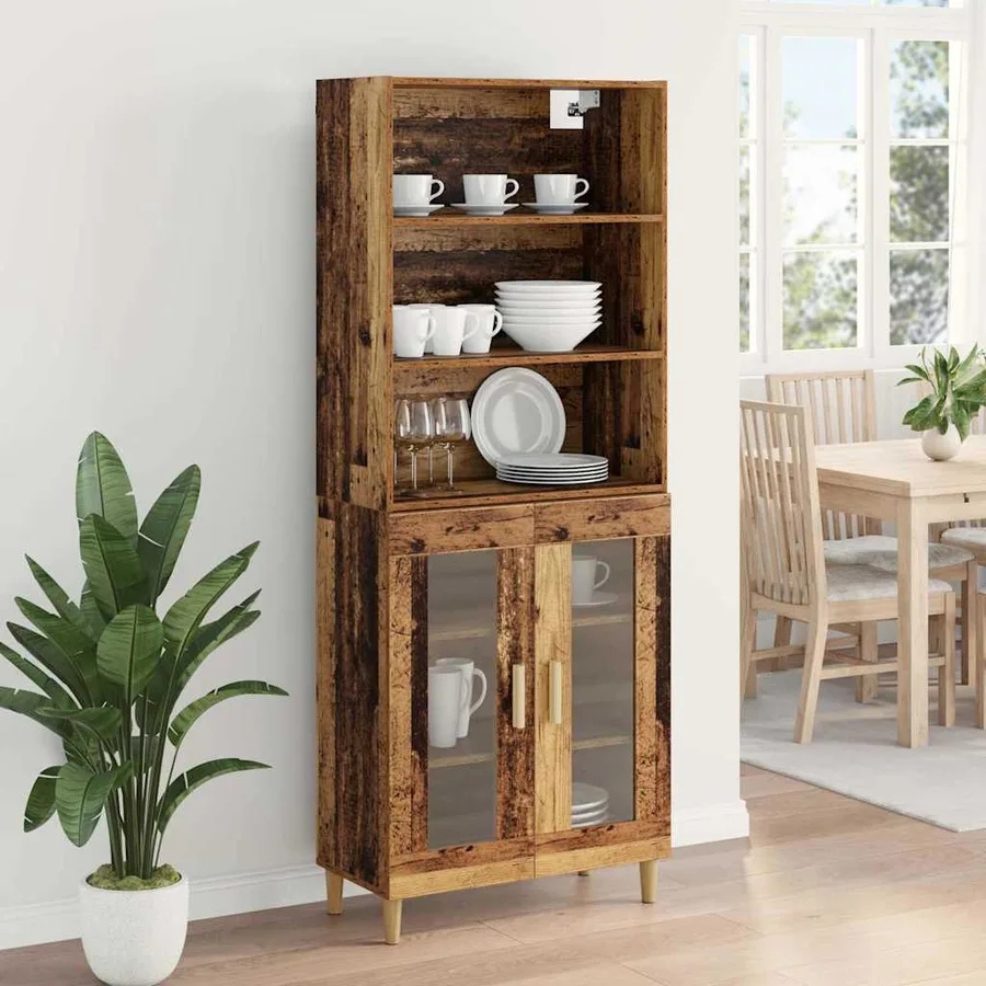 Haut Armoire Bois Ancien 69,5 x 32,5 x 180 cm Bois d'ingénierie - 4