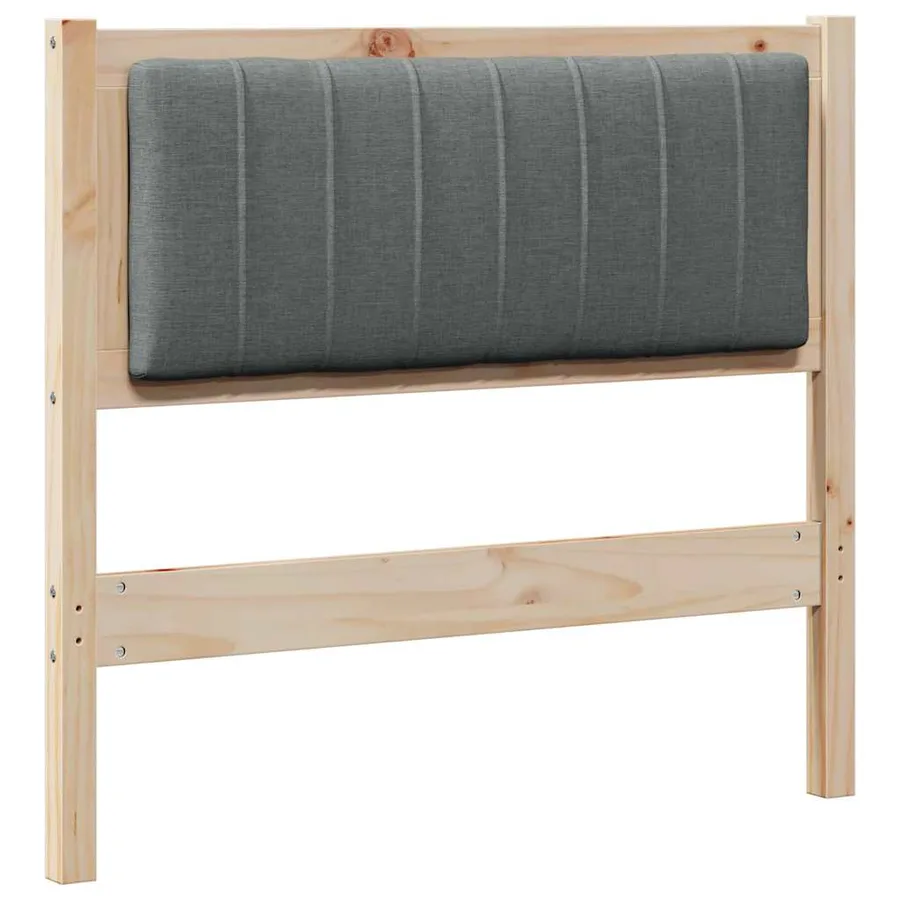 Tête de lit capitonnée avec tête de lit Marron 90 cm Pin massif - 2