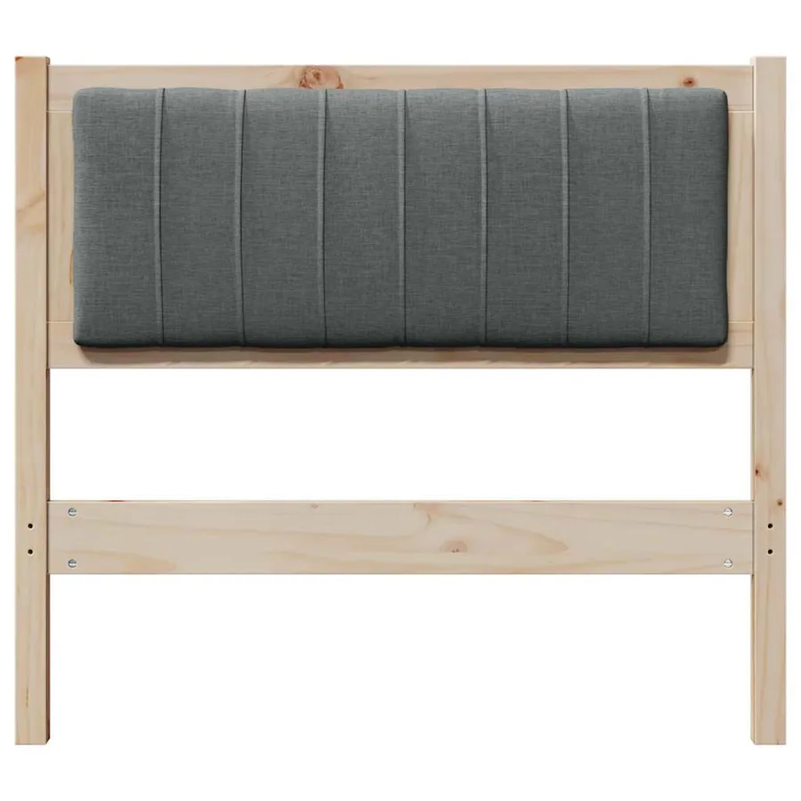 Tête de lit capitonnée avec tête de lit Marron 90 cm Pin massif - 4