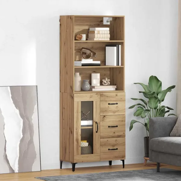 Haut Armoire Chêne artisanal 69,5 x 34 x 180 cm