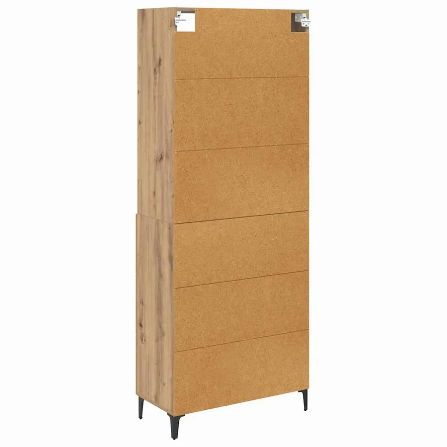 Haut Armoire Chêne artisanal 69,5 x 34 x 180 cm - 8