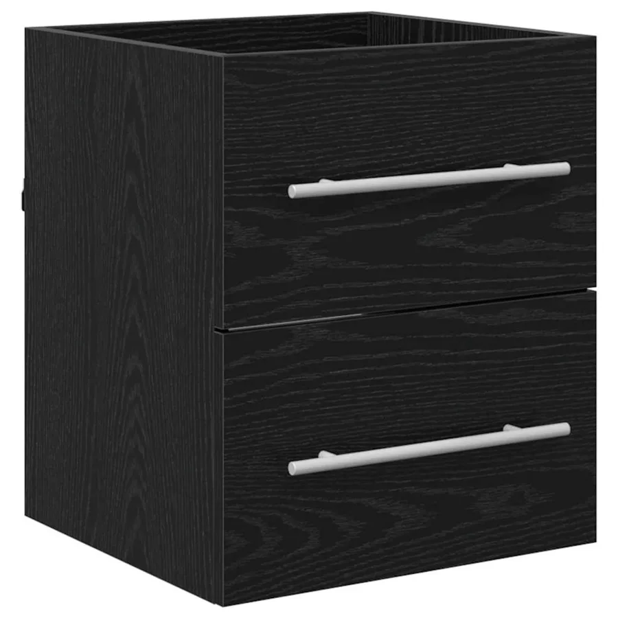 Meuble de Lavabo de Salle de Bain Chêne noir 41 x 38,5 x 48 cm - 5