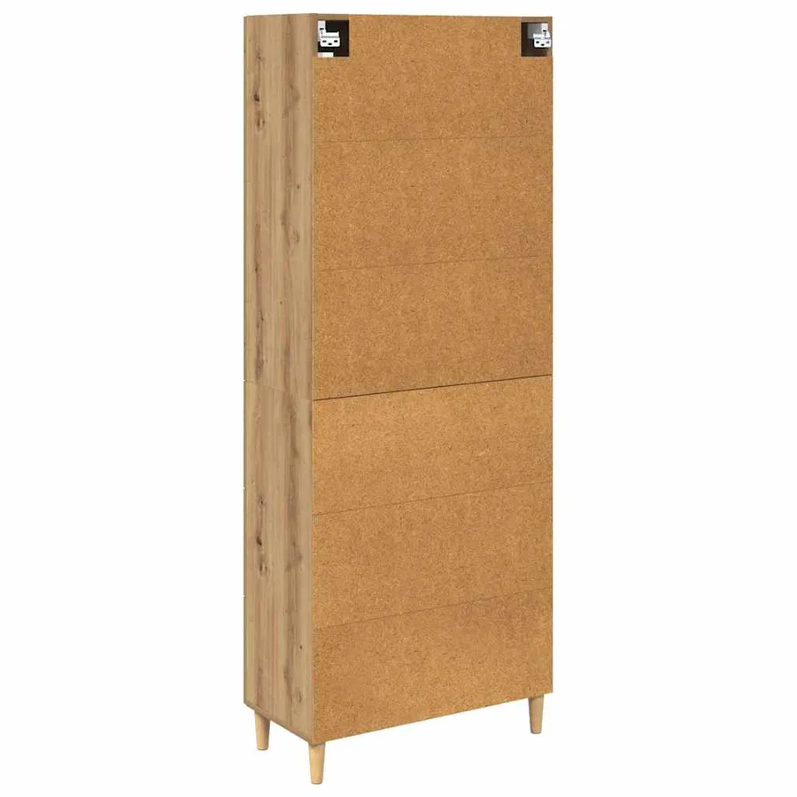 Haut Armoire Chêne artisanal 69,5 x 34 x 180 cm - 10