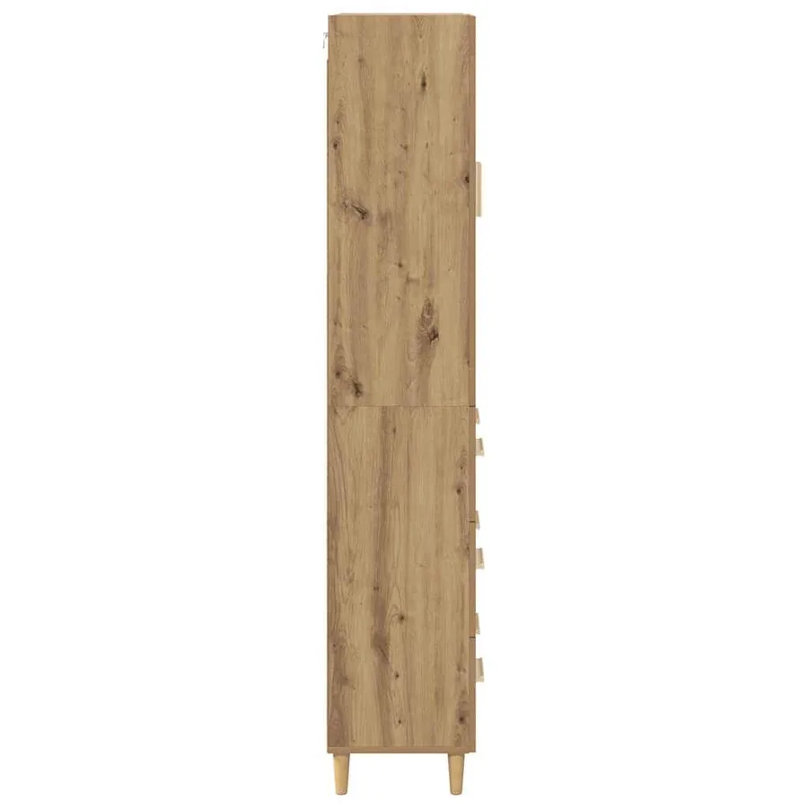 Haut Armoire Chêne artisanal 69,5 x 34 x 180 cm - 9