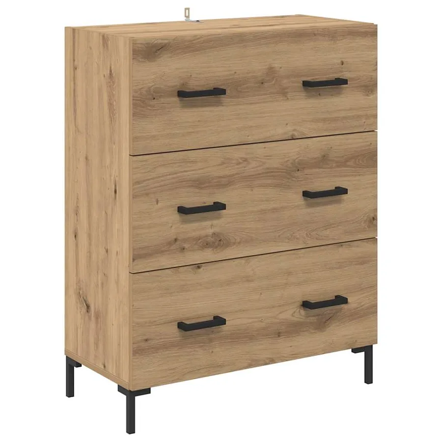 Haut Armoire 2 pcs Chêne artisanal 69,5 x 34 x 180 cm - 6