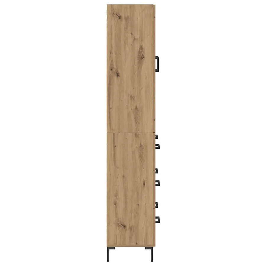 Haut Armoire 2 pcs Chêne artisanal 69,5 x 34 x 180 cm - 9