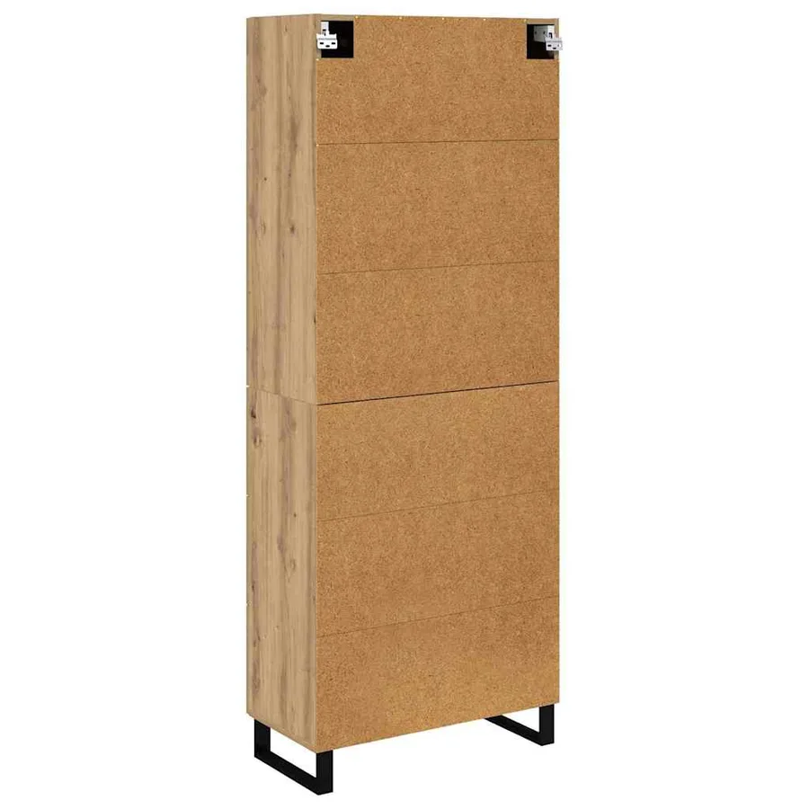 Haut Armoire 2 pcs Chêne artisanal 69,5 x 34 x 180 cm - 10