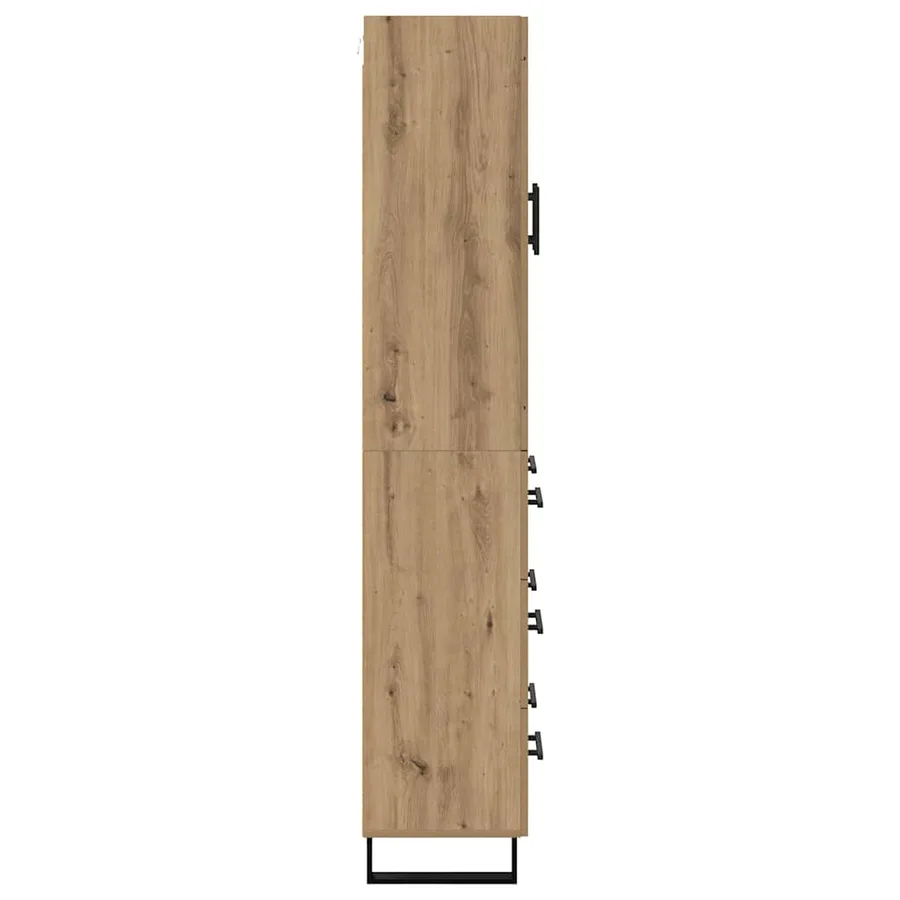 Haut Armoire 2 pcs Chêne artisanal 69,5 x 34 x 180 cm - 9