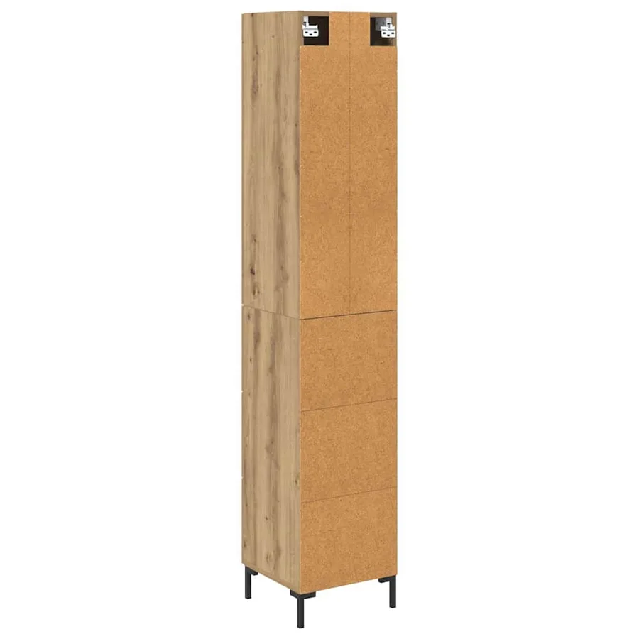 Haut Armoire Chêne artisanal 34,5 x 34 x 180 cm - 8