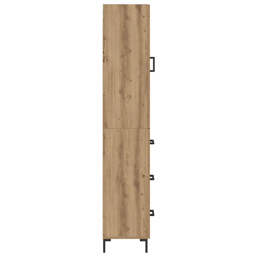 Haut Armoire Chêne artisanal 34,5 x 34 x 180 cm - 9