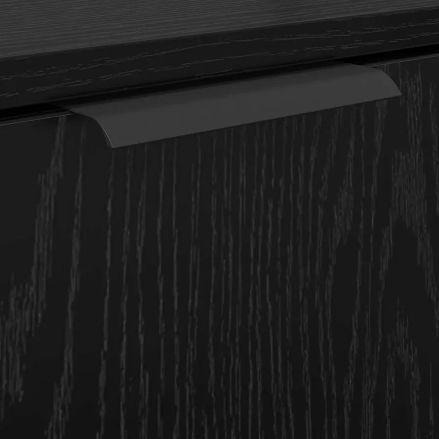 Ensemble de Meubles de Salle de Bain 2 pcs Chêne noir - 10