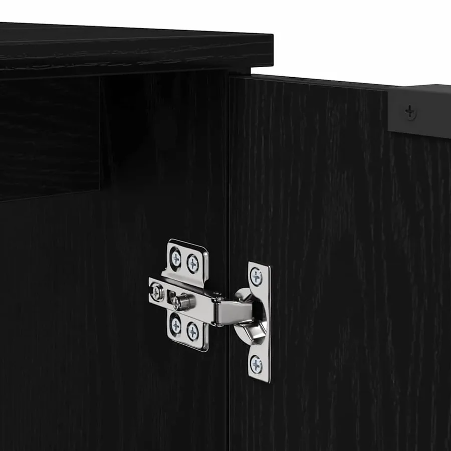 Ensemble de Meubles de Salle de Bain 2 pcs Chêne noir - 12