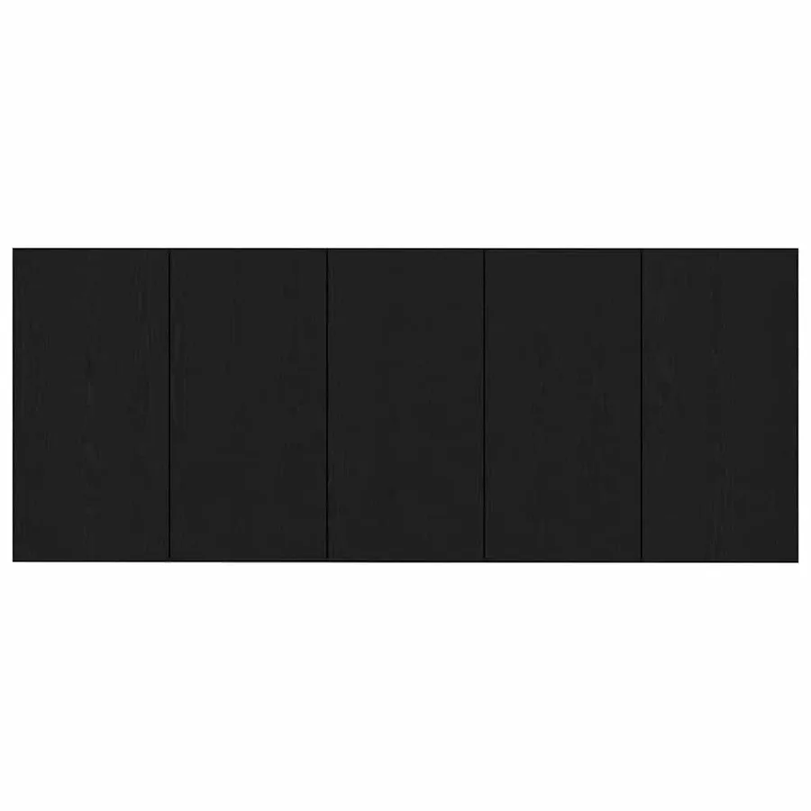 Tête de lit avec armoire 3 pcs Chêne noir Bois d'ingénierie - 5