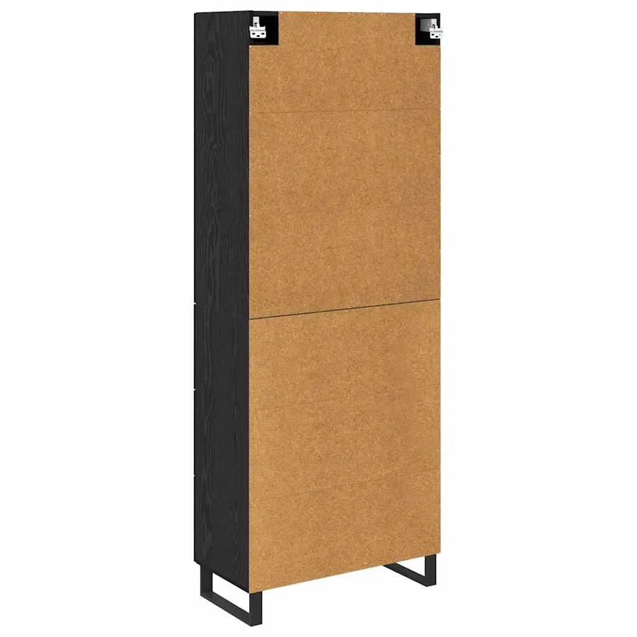 Haut Armoire Chêne noir 69,5 x 34 x 180 cm Bois d'ingénierie - 10