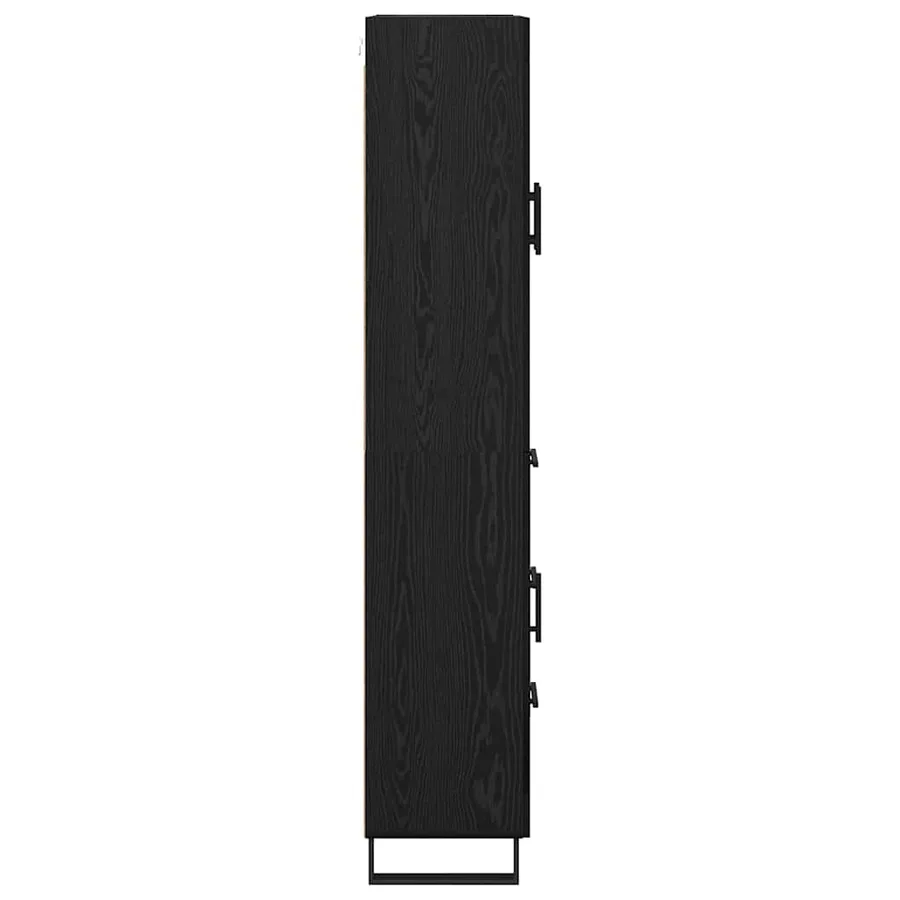 Haut Armoire Chêne noir 69,5 x 34 x 180 cm Bois d'ingénierie - 9