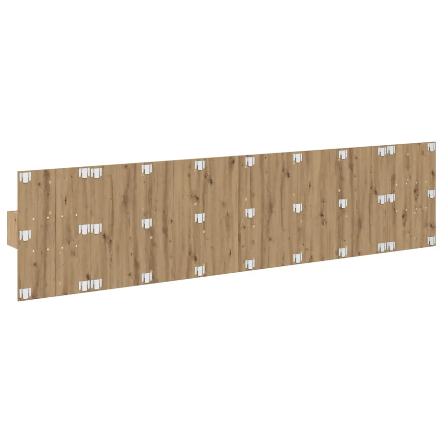Tête de lit avec armoire 3 pcs Chêne artisanal - 9