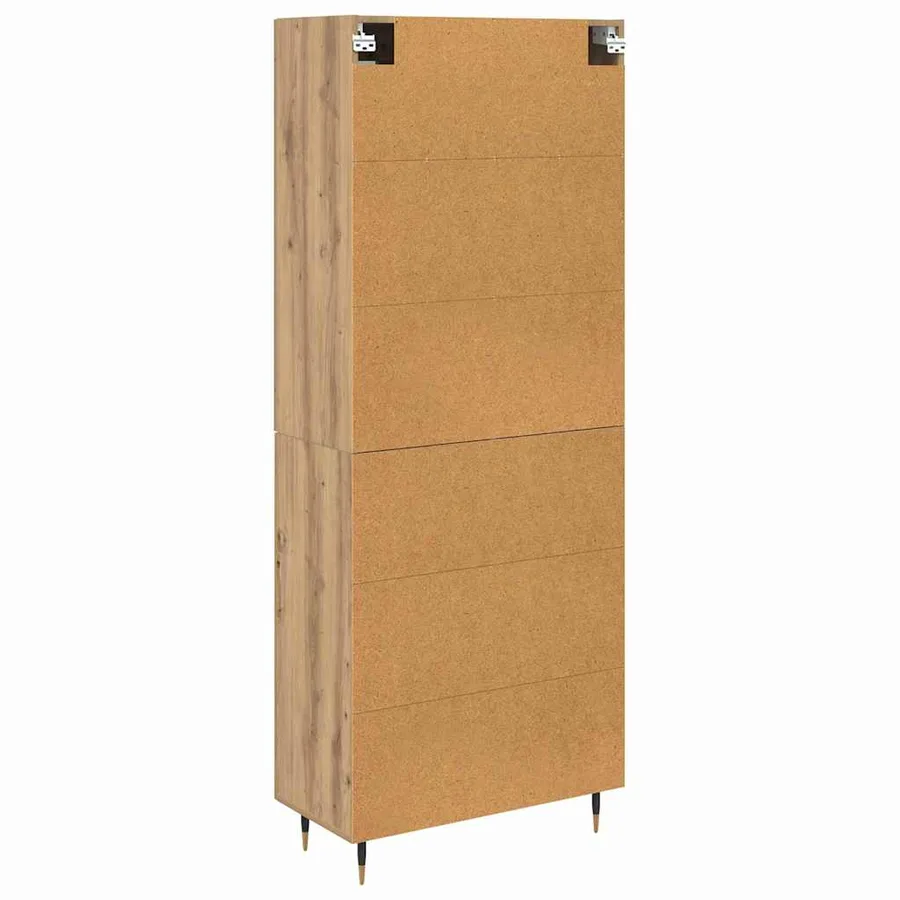 Haut Armoire 2 pcs Chêne artisanal 69,5 x 34 x 180 cm - 8