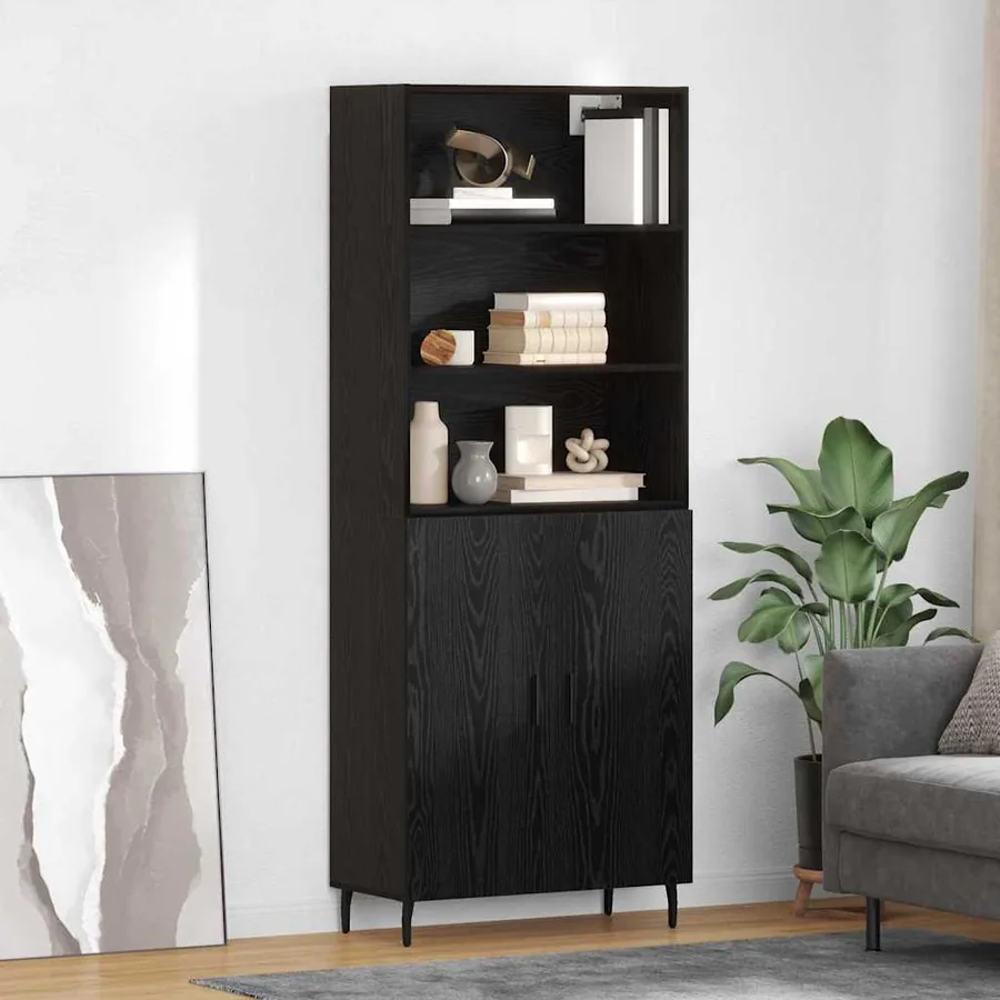 Haut Armoire Chêne noir 69,5 x 34 x 180 cm