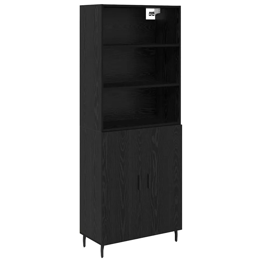 Haut Armoire Chêne noir 69,5 x 34 x 180 cm - 2