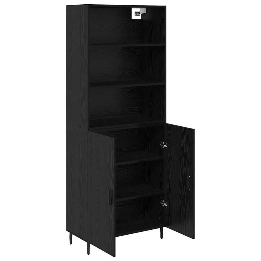 Haut Armoire Chêne noir 69,5 x 34 x 180 cm - 5