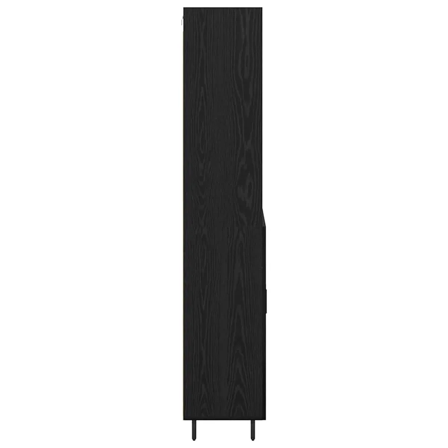 Haut Armoire Chêne noir 69,5 x 34 x 180 cm - 9