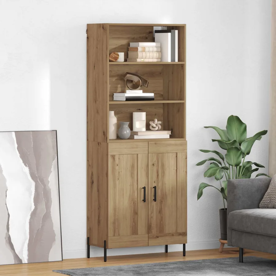 Haut Armoire Chêne artisanal 69,5 x 32,5 x 180 cm