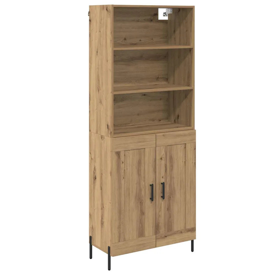 Haut Armoire Chêne artisanal 69,5 x 32,5 x 180 cm - 2