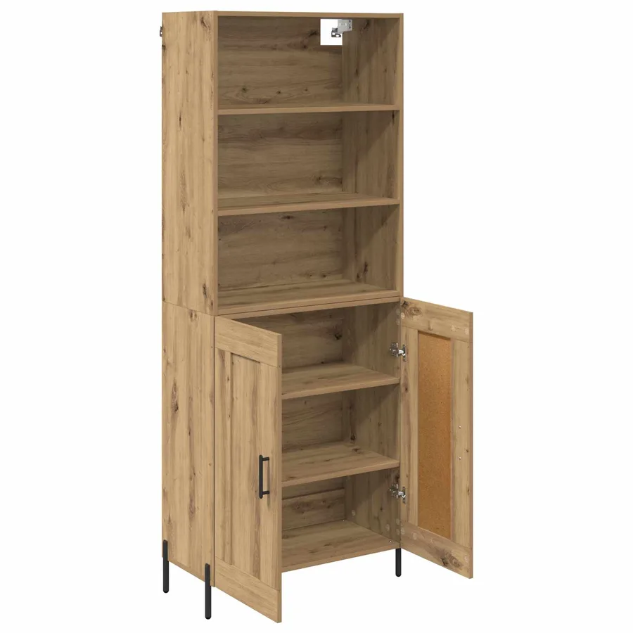 Haut Armoire Chêne artisanal 69,5 x 32,5 x 180 cm - 5