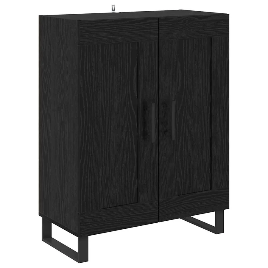 Haut Armoire avec tiroir 2 pcs Chêne noir Bois d'ingénierie - 6