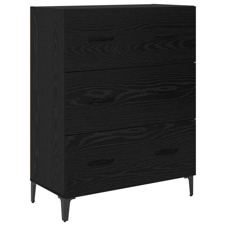 Haut Armoire Chêne noir 69,5 x 34 x 180 cm Bois d'ingénierie - 6
