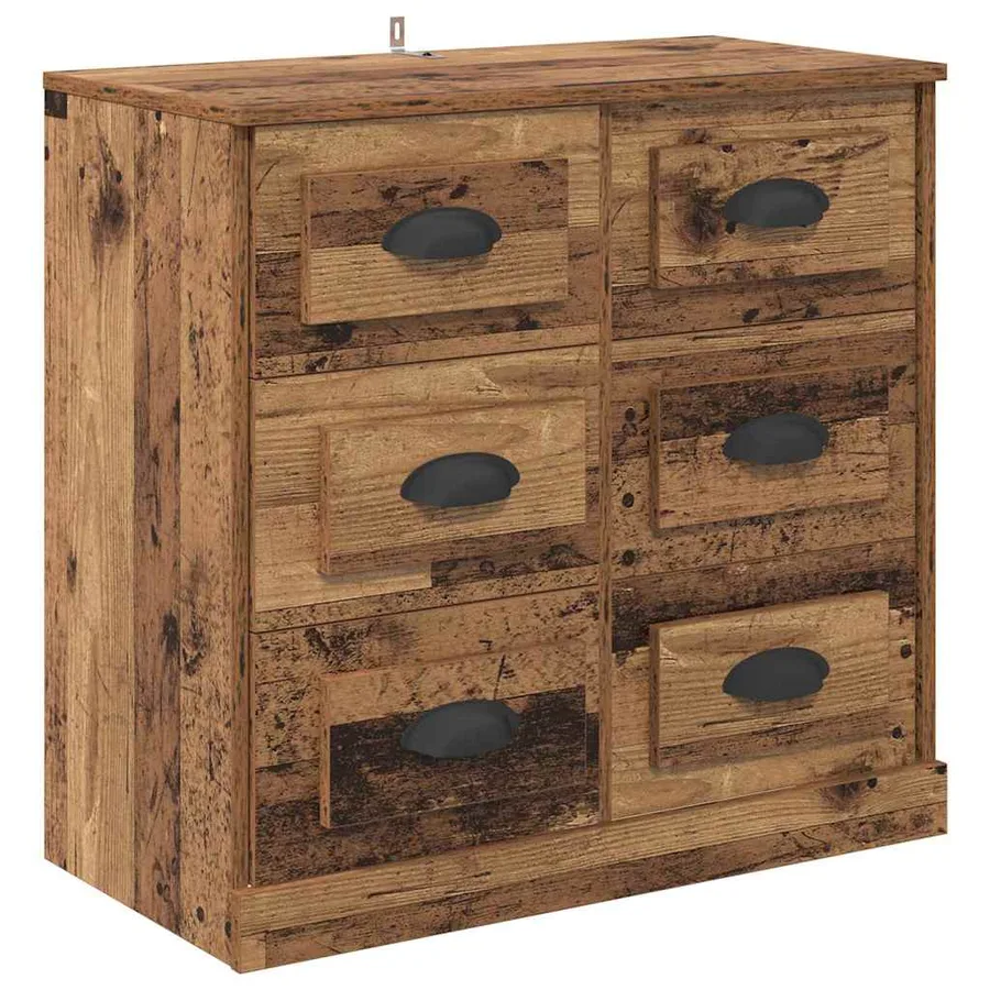 Buffets 2 pcs Bois Ancien 70 x 35,5 x 67,5 cm Bois d'ingénierie - 7