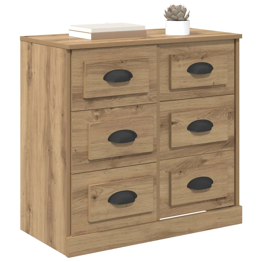 Buffet Chêne artisanal 70 x 35,5 x 67,5 cm Bois d'ingénierie - 3